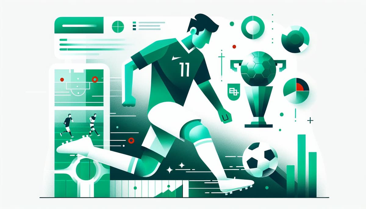 Football player illustration